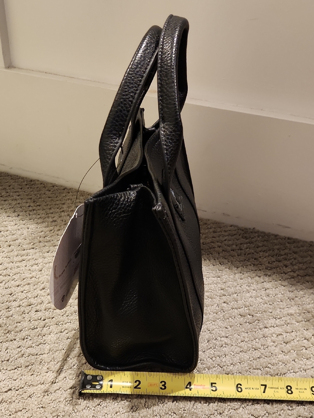 NEW Warner Bros. Black 'The Deathly Hallows' Mini Tote. Tags Attached - Picture 3 of 9